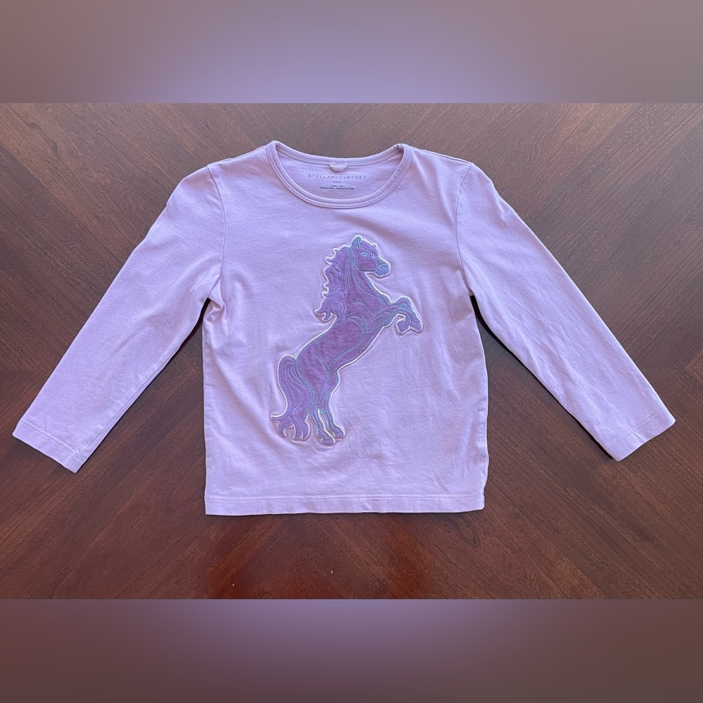 Stella McCartney Kids Cotton Horse Top